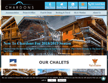 Tablet Screenshot of chaletchardons.com